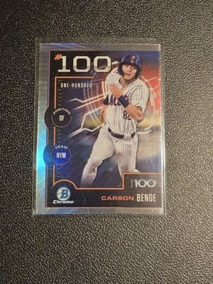 2025 Bowman #BTP-100 Carson Benge Bowman Scouts Top 100 - Image 1