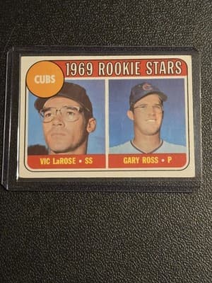 1969 Topps #404 Cubs 1969 Rookie Stars (Vic LaRose / Gary Ross) RS, RC - Image 1