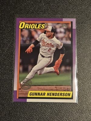 2025 Topps Gunnar Henderson 1990 Topps Baseball 35th Anniversary (Series One) - Image 1