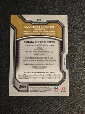 2012 Topps Strata (Retail) #134 Courtney Upshaw - Thumbnail 2