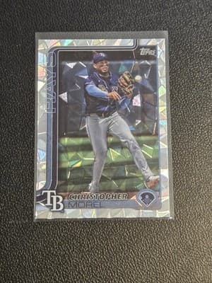 2025 Topps #236 Christopher Morel Diamante Foil - Image 1