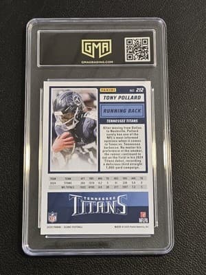 2025 Score #212 Tony Pollard Showcase GMA 8.5 #/250 - Thumbnail 2