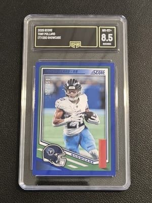 2025 Score #212 Tony Pollard Showcase GMA 8.5 #/250 - Image 1