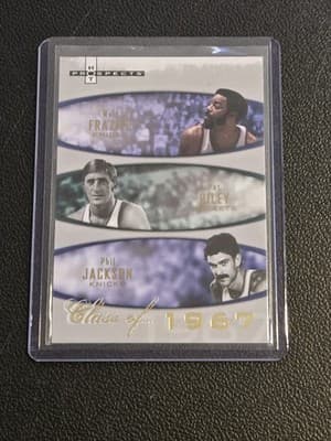 2007-08 Fleer Hot Prospects #1967 Walt Frazier / Pat Riley / Phil Jackson #/1967 - Image 1