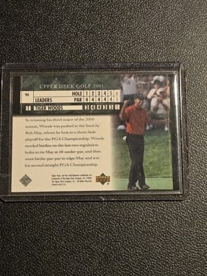 2001 Upper Deck #90 Tiger Woods - Thumbnail 2