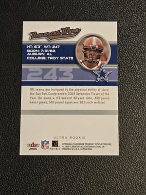 2005 Ultra #243 DeMarcus Ware - Thumbnail 2