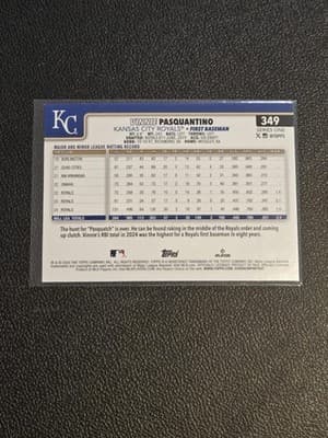 2025 Topps #349 Vinnie Pasquantino Pink Diamante Foil - Thumbnail 2