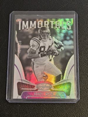 2018 Panini Certified #124 Randy Moss Mirror Silver #/499 - Image 1