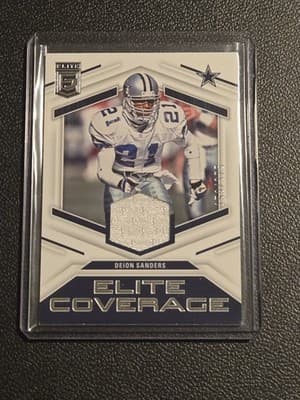 2023 Donruss Elite #12 Deion Sanders Elite Coverage #/375 - Image 1