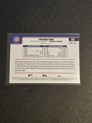 2025 Topps #60 Chicago Cubs Diamante Foil - Thumbnail 2