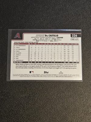 2025 Topps #226 Adrian Del Castillo Diamante Foil - Thumbnail 2