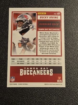 2025 Score #67 Bucky Irving Red - Thumbnail 2