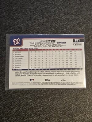 2025 Topps #181 James Wood - Thumbnail 2
