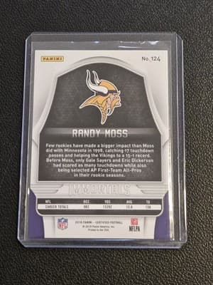 2018 Panini Certified #124 Randy Moss Mirror Silver #/499 - Thumbnail 2