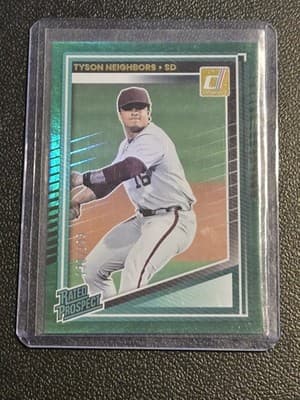 2025 Donruss #181 Tyson Neighbors Green #/199 - Image 1