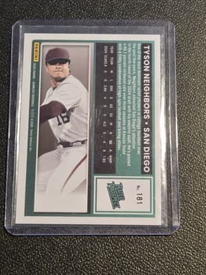 2025 Donruss #181 Tyson Neighbors Green #/199 - Thumbnail 2