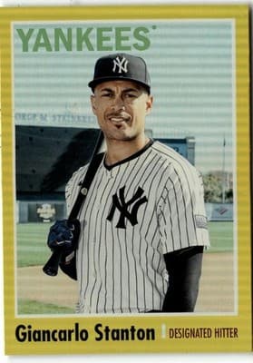 2024 Topps Archives #189 Giancarlo Stanton Yellow Foilboard - Image 1