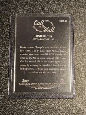 2025 Topps #CTH-10 Ernie Banks Call to the Hall - Thumbnail 2