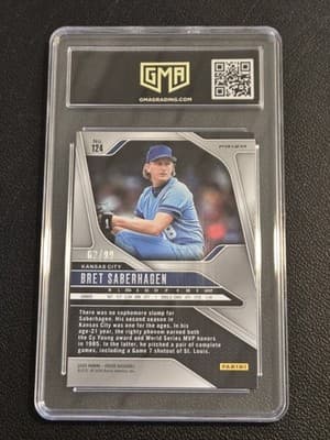 2025 Panini Prizm #124 Bret Saberhagen Red Power Prizm GMA 10 #/99 - Thumbnail 2