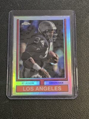 2024 Topps Chrome #74TF-21 Bo Jackson 1974 Topps Football Refractor - Image 1