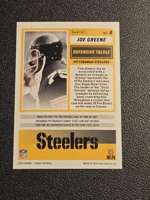 2025 Score #8 Joe Greene Red - Thumbnail 2