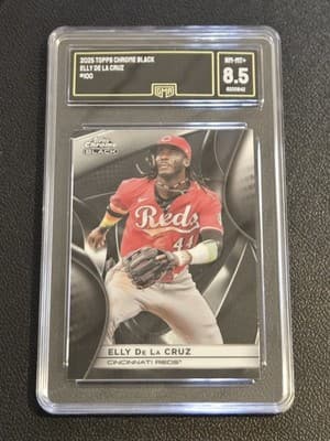 2025 Topps Chrome Black #100 Elly De La Cruz GMA 8.5 - Image 1