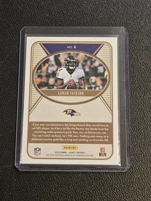 2022 Panini Legacy #6 Lamar Jackson - Thumbnail 2