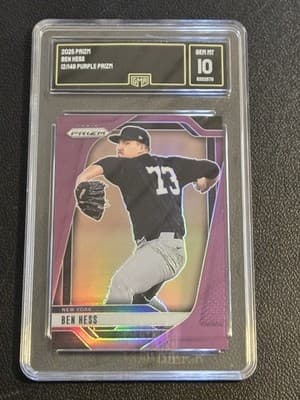 2025 Panini Prizm #260 Ben Hess Purple Prizm GMA 10 #/149 - Image 1