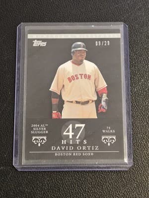 2007 Topps Moments & Milestones #103-47 David Ortiz Black #/29 - Image 1
