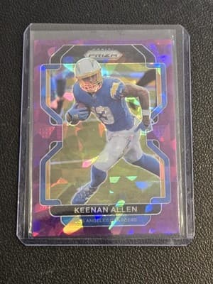 2021 Panini Prizm #166 Keenan Allen Purple Ice #/225 - Image 1