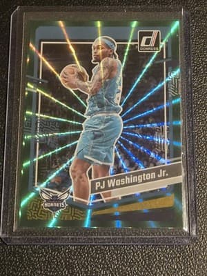 2023-24 Donruss #56 PJ Washington Jr. Green Laser Holo - Image 1