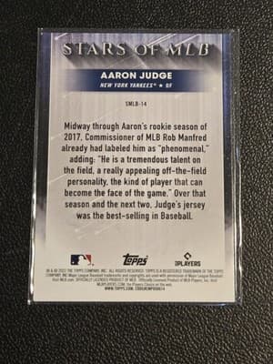2022 Topps #SMLB-14 Aaron Judge Stars of MLB - Thumbnail 2