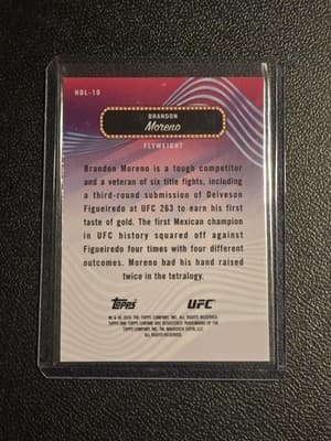 2024 Topps Finest UFC #HDL-10 Brandon Moreno Headliners - Thumbnail 2