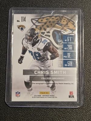 2014 Panini Contenders #114 Chris Smith Championship Ticket #/99 - Thumbnail 2