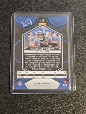 2024 Panini Mosaic #263 Amon-Ra St. Brown - Thumbnail 2