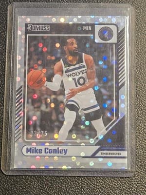 2024-25 Donruss #94 Mike Conley Blue Disco #23/75 - Image 1