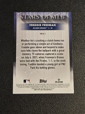2022 Topps #SMLB-3 Freddie Freeman Stars of MLB - Thumbnail 2