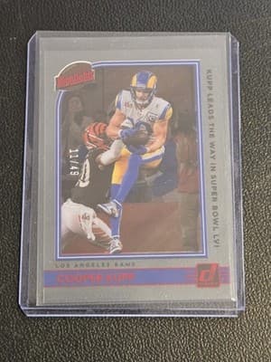 2022 Clearly Donruss #H-2 Cooper Kupp Highlights Red #/49 - Image 1