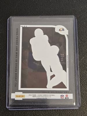 2022 Clearly Donruss #H-2 Cooper Kupp Highlights Red #/49 - Thumbnail 2