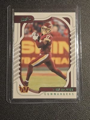 2022 Panini Absolute #95 Terry McLaurin Green - Image 1