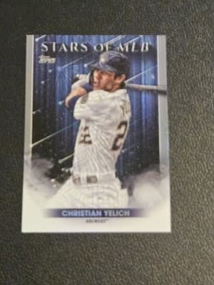 2022 Topps 1st Edition - Stars of MLB #SMLB-11 Christian Yelich - Image 1
