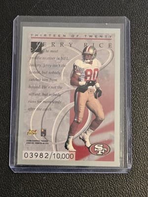1996 Donruss #13 Jerry Rice Elite #/10000 - Thumbnail 2