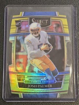 2021 Panini Select #66 Josh Palmer Green and Yellow Prizm Die Cut - Image 1