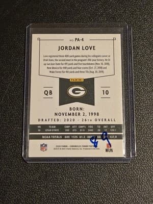 2020 Panini Chronicles #PA-4 Jordan Love Panini Pink - Thumbnail 2