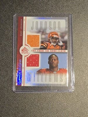 2005 Upper Deck Reflections R.Johnson / C.Williams Cut from the Same Cloth Red - Image 1