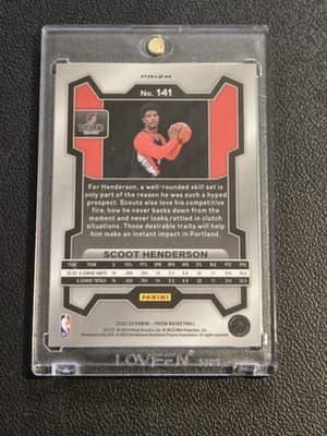 2023-24 Panini Prizm #141 Scoot Henderson Prizms Ice - Thumbnail 2