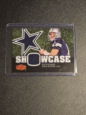2006 Flair Showcase #SHS-DB Drew Bledsoe Showcase Stitches Jersey - Image 1