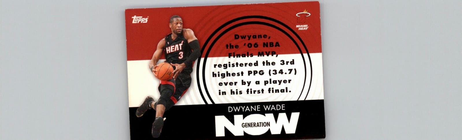 2007-08 Topps #GN3 Dwyane Wade Generation Now Miami Heat - Image 1