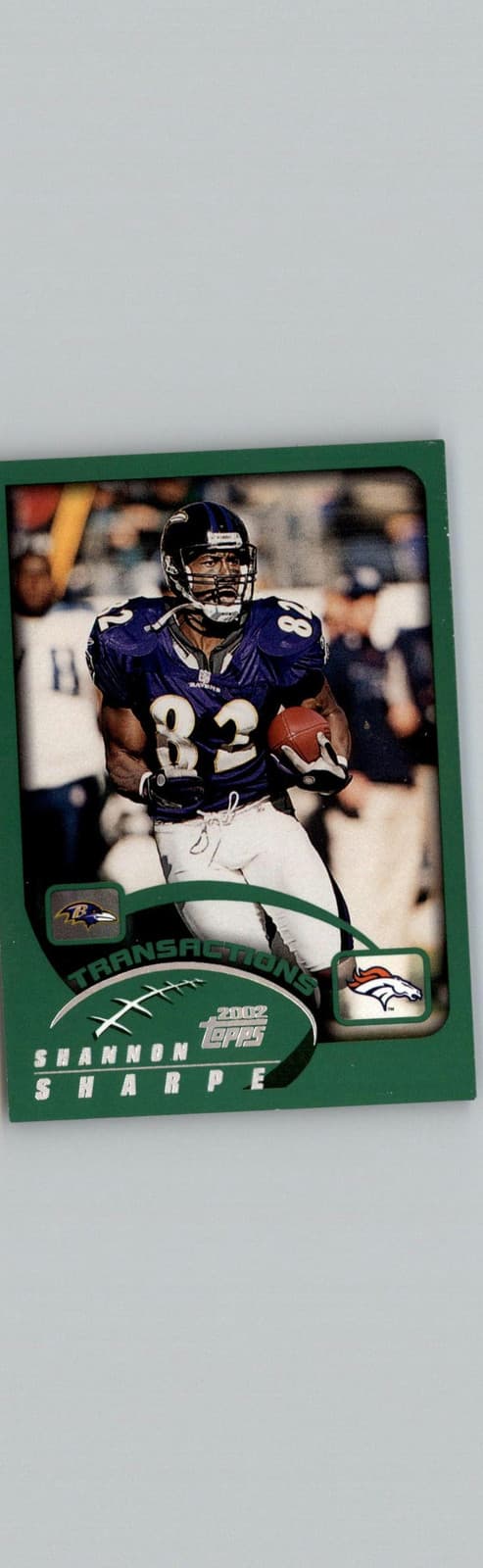 2002 Topps #6 Shannon Sharpe Denver Broncos - Image 1