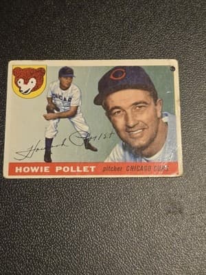 1955 Topps #76 Howie Pollet - Image 1